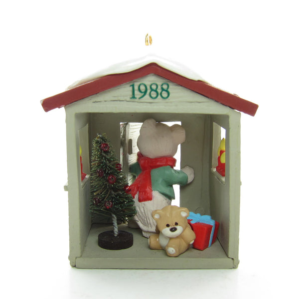 Ancien ornement souvenir poinçon NOTRE CLUBHOUSE Noël 1988