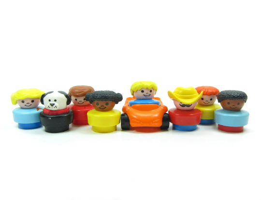 Fisher-Price Little People Toys 1990 Chunky Dog, Girls, Boys