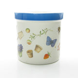 Marjolein Bastin canister with blue stripe