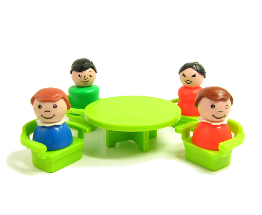 Vintage fisher price table and 2025 chairs