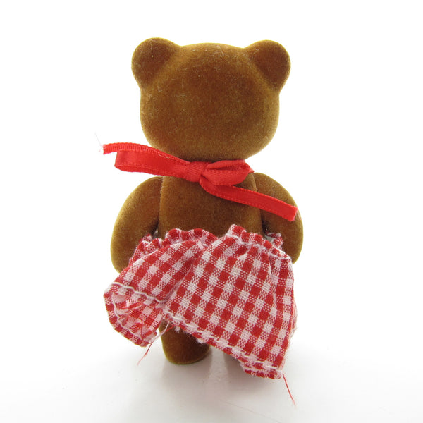 CeCe or Dee-Dee Sister Figure Flocked Toy in Red Gingham Dress