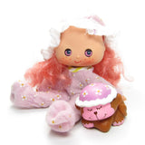 Raspberry Tart Sweet Sleeper doll with Rhubarb monkey
