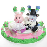 Bride and Groom Tea Bunnies wedding gazebo playset
