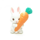 Hallmark white bunny with carrot lapel pin
