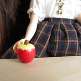 Hand painted apple for dollhouse or playscale dolls