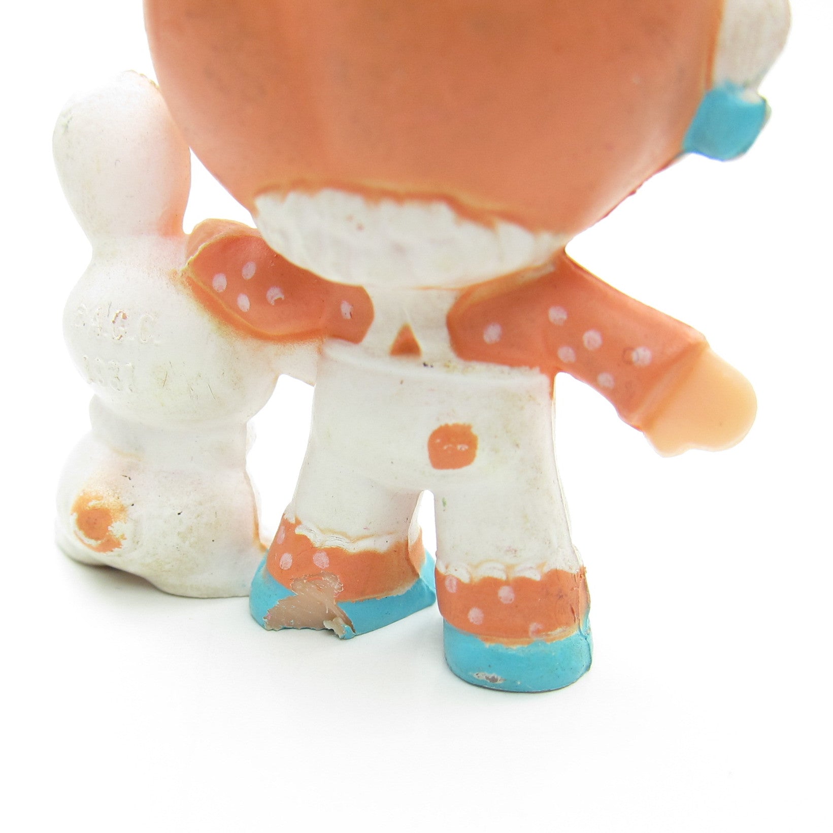 Hopsalot Rabbit Apricot with Hopsalot Strawberry Shortcake Miniature Figurine | Brown ...