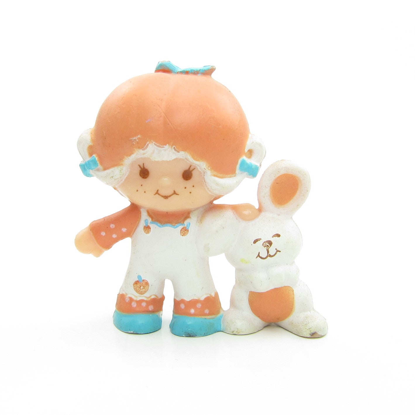 Hopsalot Rabbit Apricot with Hopsalot Strawberry Shortcake Miniature Figurine | Brown ...