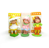 Avon Daisy Dreamer, Little Blossom, and Scamper Lily mini dolls