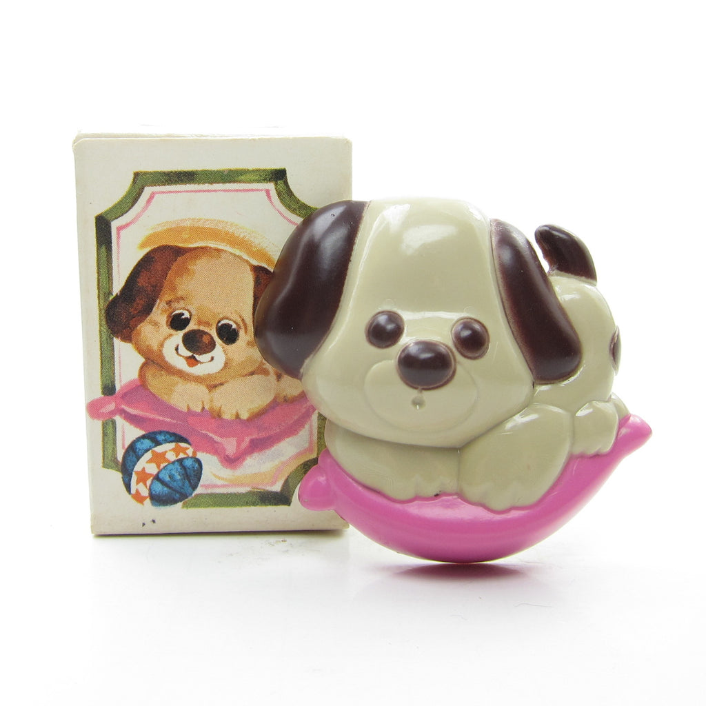 Puppy Love Pin Pal Vintage Avon 1975 Children's Dog Lapel with Fragrance Glacé