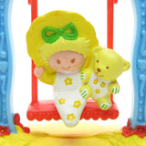 Butter Cookie with Jelly Bear on a swing miniature figurine