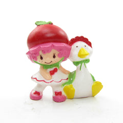 Cherry Cuddler with Gooseberry vintage Strawberry Shortcake miniature figurine
