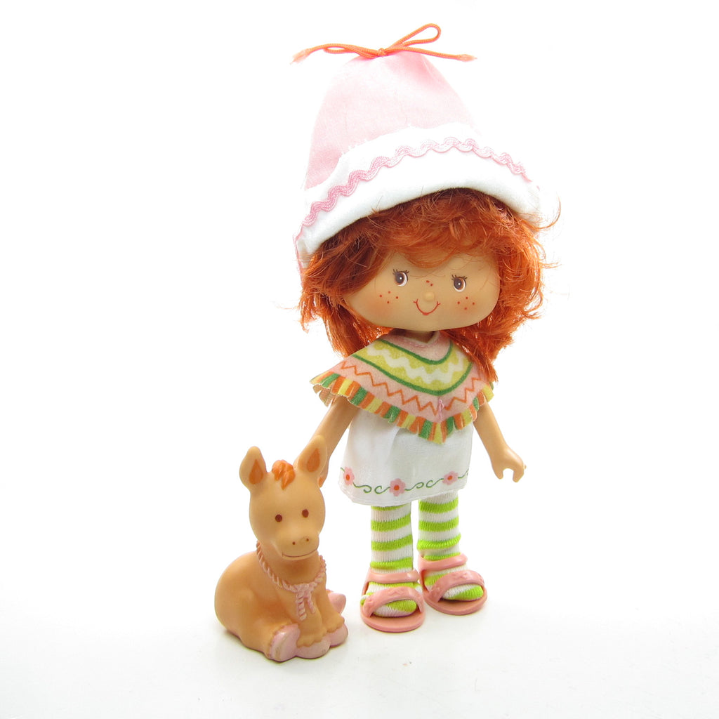 Cafe Ole Doll Strawberry Shortcake Doll with Burrito Donkey Pet