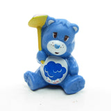 Grumpy Bear Trying Not to Get Wet vintage Care Bears figurine