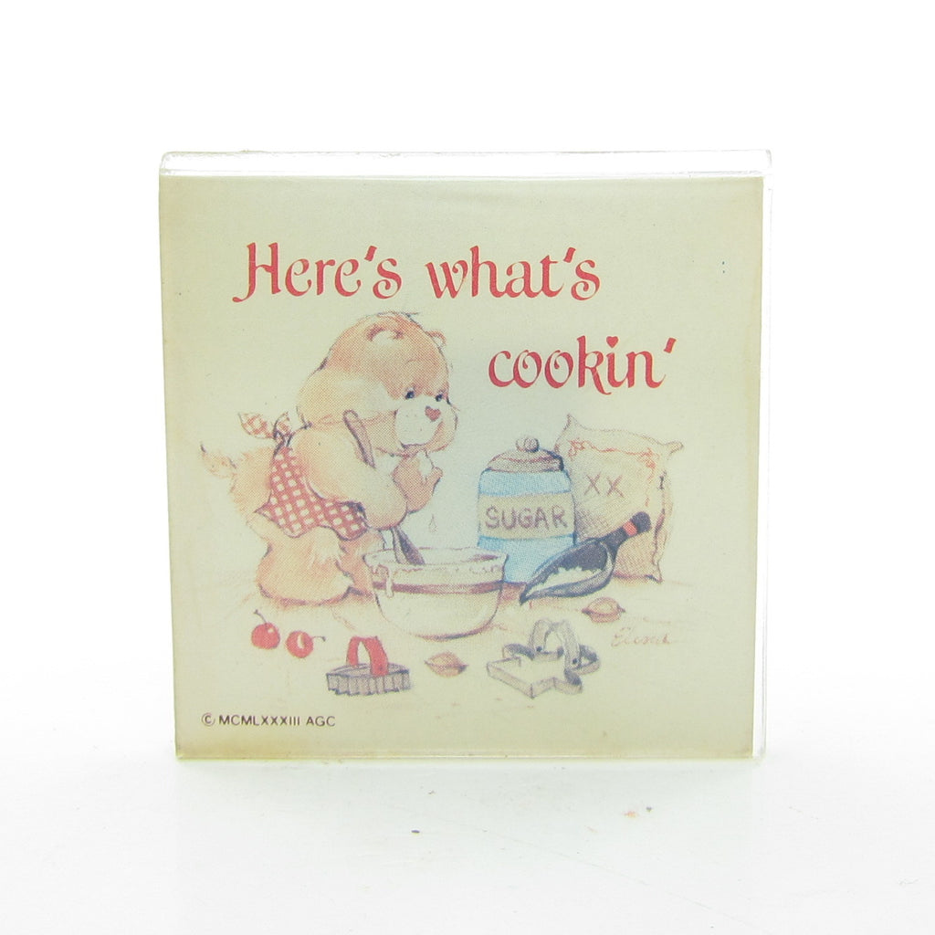 Care Bears Vintage Kitchen Magnet Tenderheart Baking Cookies - Here's What's Cookin'