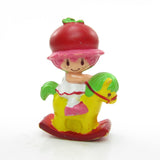 Cherry Cuddler on a Rocking Horse Strawberry Shortcake miniature figurine