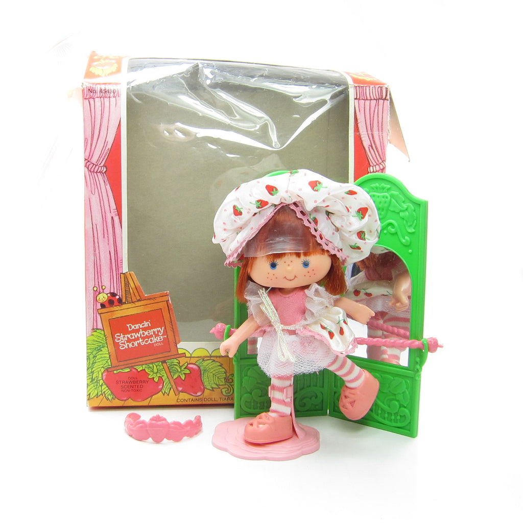 Dancin' Strawberry Shortcake Doll Vintage Ballerina Dancer with Box and Accessories