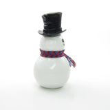 Avon Dapper Snowman white milk glass cologne bottle