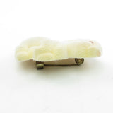 Vintage 1982 flocked Hallmark Easter bunny rabbit pin