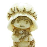 Vintage Hallmark Strawberry Shortcake or Holly Hobbie style girl figural candle