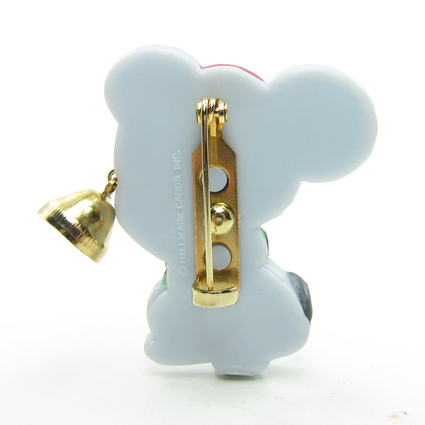 Mouse with Jingle Bell & Santa Hat Hallmark Christmas Lapel Pin | Brown ...