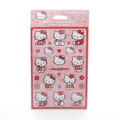 Hello Kitty Stickers 2007 Sanrio Sticker Sheets with Pink Hearts, Flowers, Apples