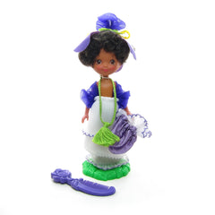 Rose Petal Place Iris doll with hat, dress, purse, comb, doll stand