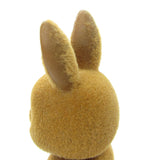 Vintage Maple Town flocked animal bunny rabbit with wear on flocking