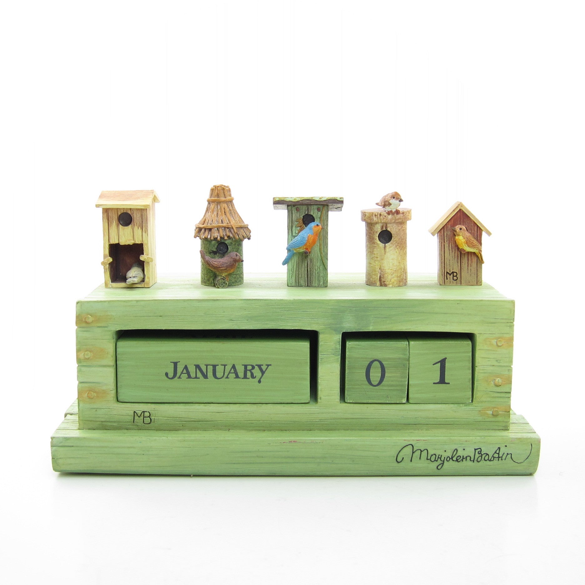 Marjolein Bastin perpetual desk calendar with birdhouses