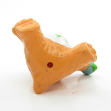 Bottom of Friend Bear sitting with a flower miniature figurine