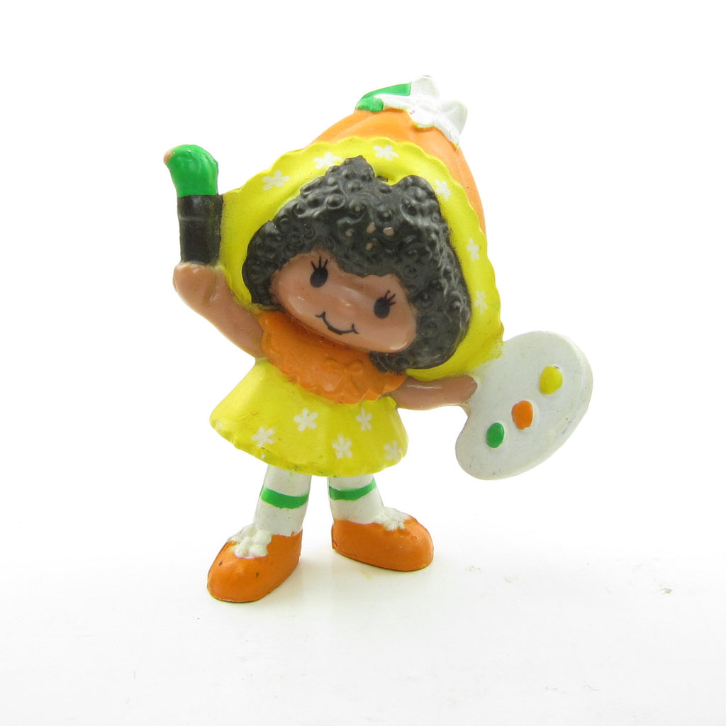 Orange Blossom with Paint Brush Miniature Strawberry Shortcake Figurine