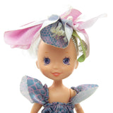 Rose Petal Place Orchid doll with white hair, purple eyes