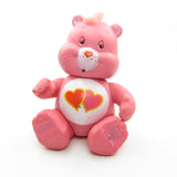 Care Bears Love-a-Lot Bear poseable figure with gouges in plastic on feet