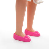 Pink Peppermint Rose doll shoes