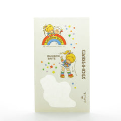 Rainbow Brite Stick-R-Treats sticker sheet with sticker missing