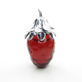 Avon Strawberry Fair red glass Moonwind perfume bottle