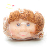 Zim's plastic doll head for custom doll project - red hair, blue eyes, freckles