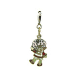 Gold vintage Strawberry Shortcake charm for charm bracelet