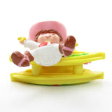 Strawberry Shortcake on a rocking horse deluxe miniature figurine set