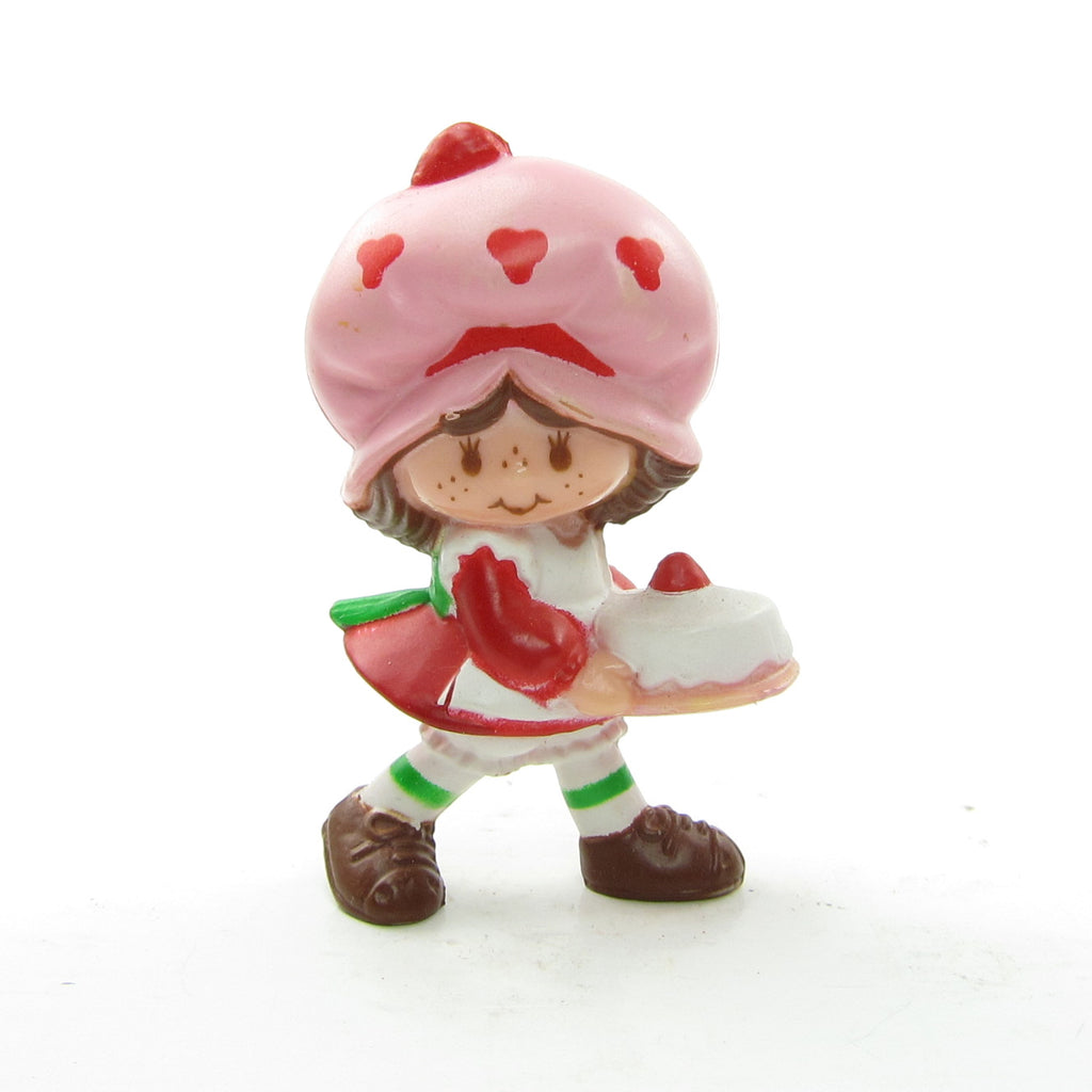 Strawberry Shortcake with a Birthday Cake Miniature Figurine