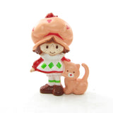 Strawberry Shortcake with Custard vintage miniature figurine