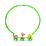 Charmkins Sweet Bea with Honey Bee train charm necklace