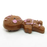 Avon Gingerbread Pin Pal with pink icing