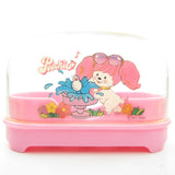 Plastic case for washcloth from Poochie Fashion Bath Set