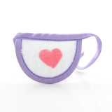 Purple My Little Pony bib with pink heart for Baby Ponies
