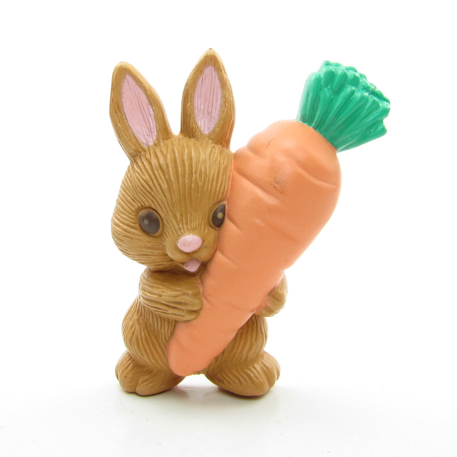 Hallmark brown bunny rabbit with carrot lapel pin