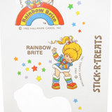 Rainbow Brite Stick-R-Treats sticker sheet with sticker missing