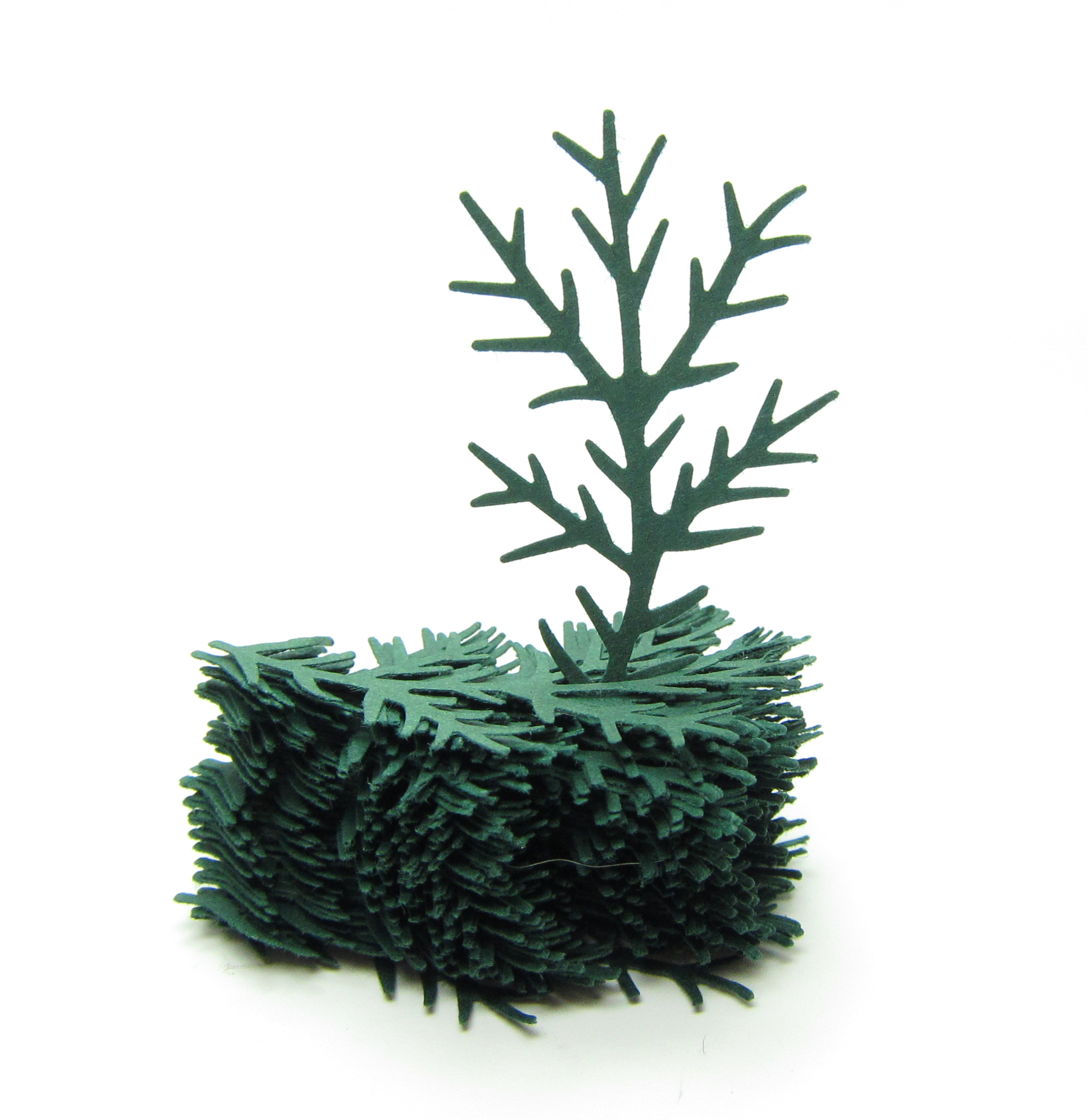 Pine Bough Paper Punches with Evergreen Branch