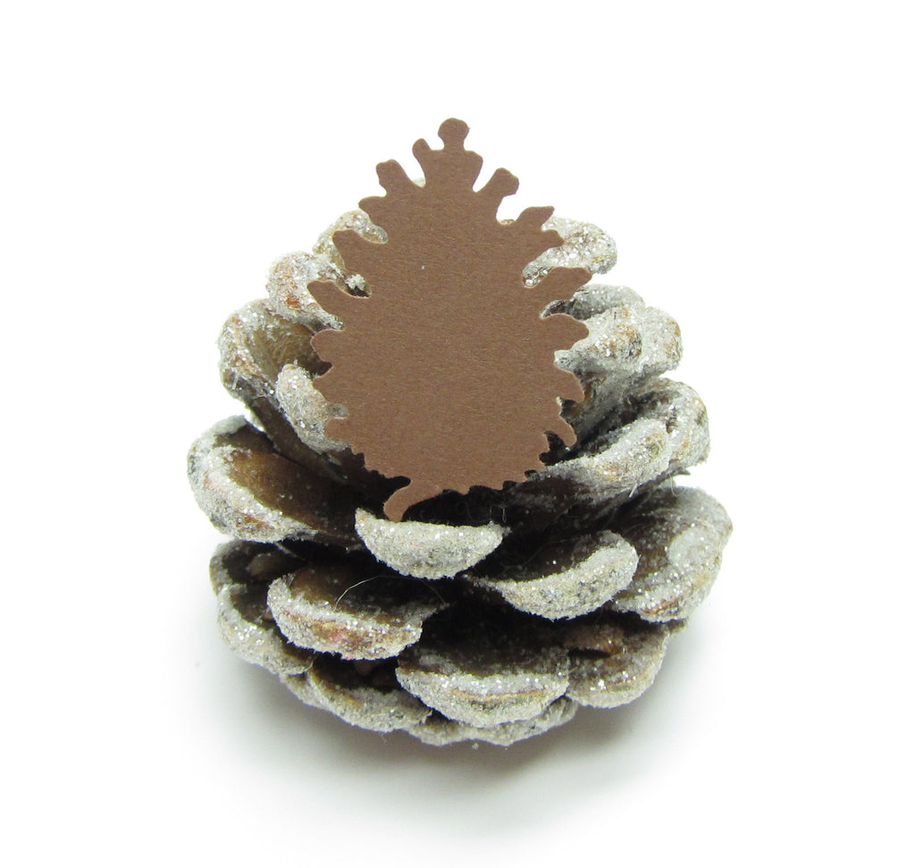 Pine Cone Confetti Paper Die Cut Shapes for Weddings, Paper Crafts