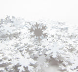 Small white snowflake paper punches