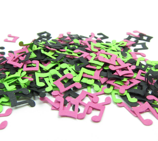 Music Note Confetti Paper Die Cut Shapes | Brown Eyed Rose